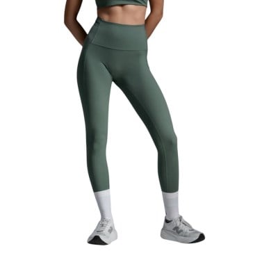2XU Form Stash Hi-Rise Womens Compression Tights - Olive Leaf/Olive Leaf