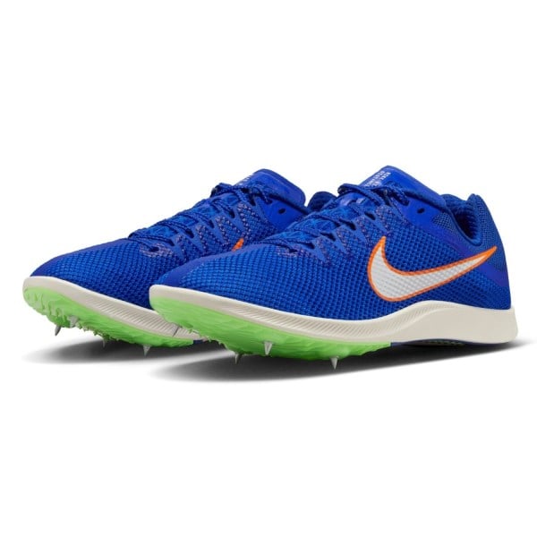 Nike Zoom Rival Distance - Unisex Track Running Spikes - Racer Blue/White/Lime Blast