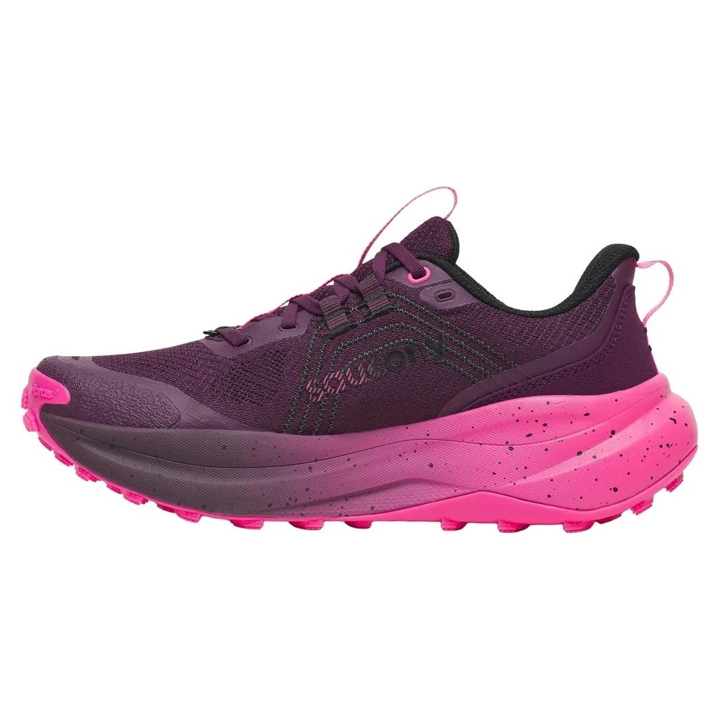 Saucony Xodus Ultra 4 -  Womens Trail Running Shoes - Eggplant/Shock - image 3