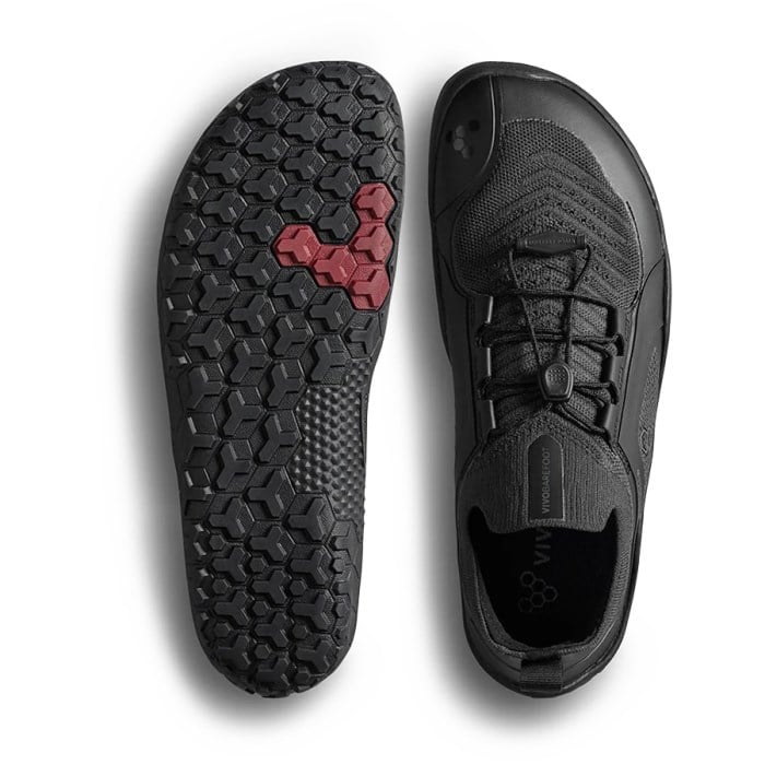 Vivobarefoot Primus Trail Knit FG - Mens Trail Running Shoes - Obsidian