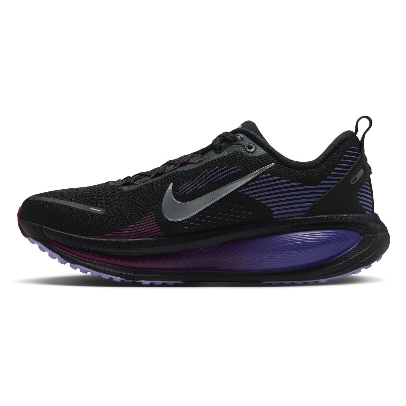 Nike Vomero 18 - Womens Running Shoes - Black/Metallic Silver/Persian Violet - image 3