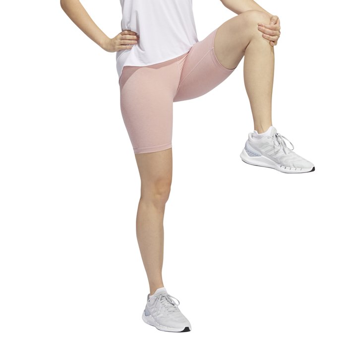 adidas Optime Training Womens Bike Shorts Tight - Wonder Mauve