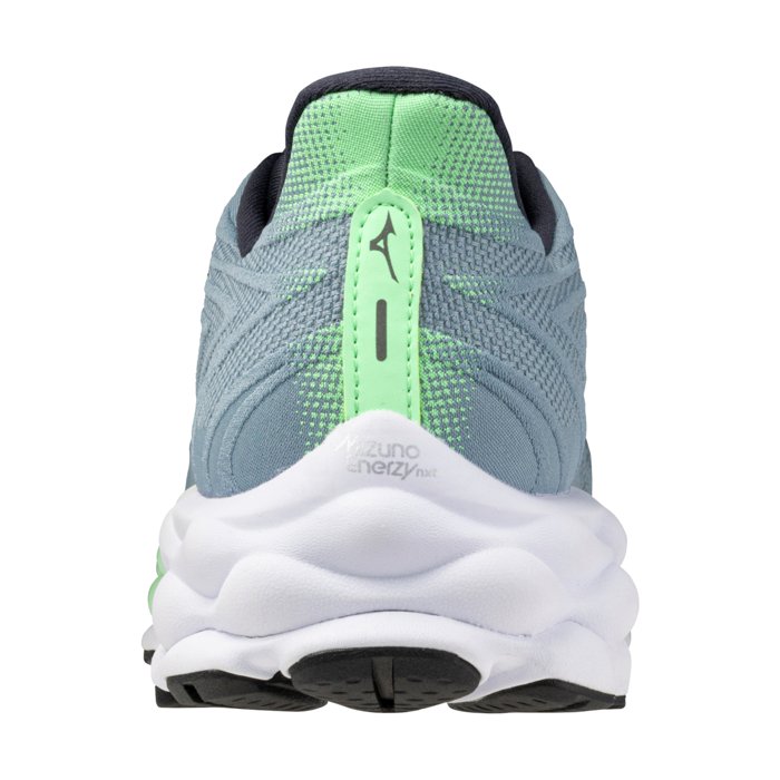 Mizuno Wave Sky 8 - Mens Running Shoes - Citadel/Vintage Indigo/Neo mint