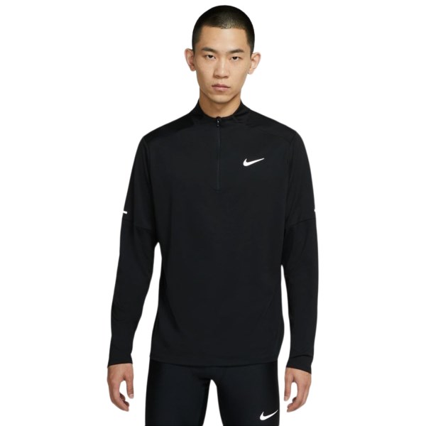 Nike Dri-Fit Element Half Zip Mens Running Top - Black/Reflective Silver