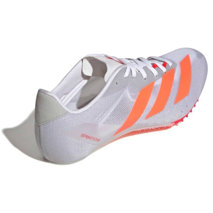 adidas SprintStar - Unisex Sprint Spikes - Cloud White/Lucid Orange/Lucid Red
