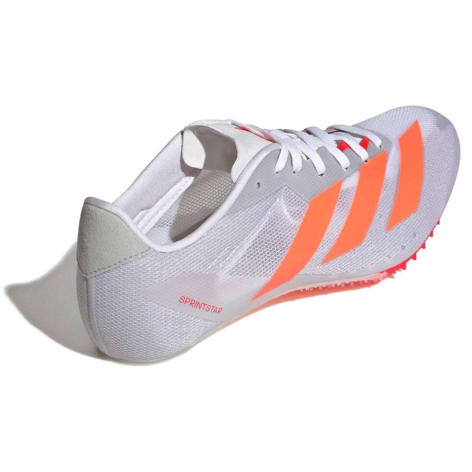 adidas SprintStar - Unisex Sprint Spikes - Cloud White/Lucid Orange/Lucid Red
