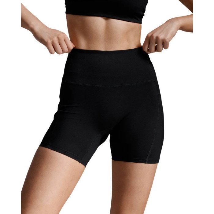 2XU Form Stash Hi-Rise Womens 4 Inch Compression Shorts with Pockets - Black/Black
