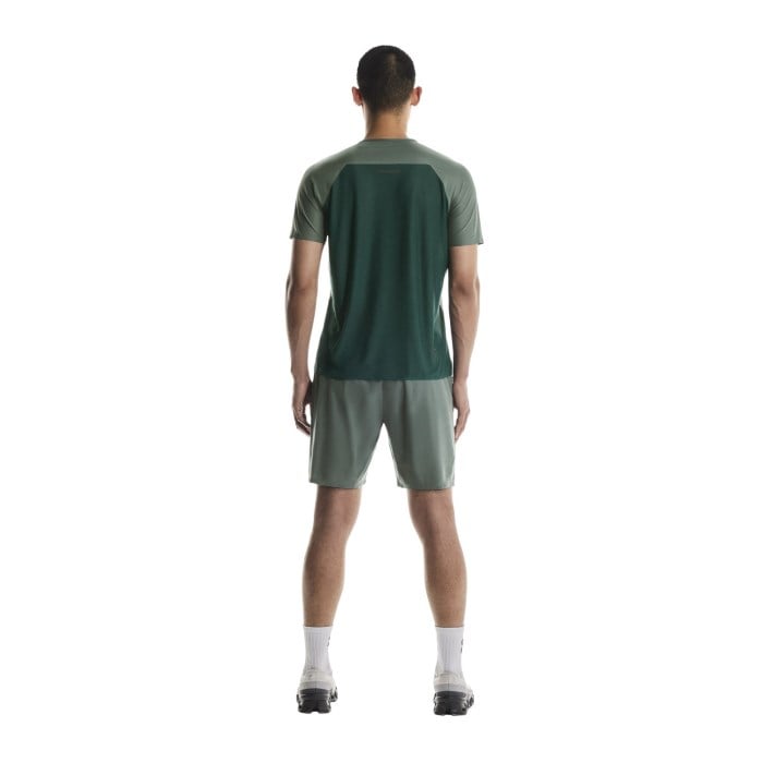 On Running Performance-T Mens Running T-Shirt - Olive/Spirulina