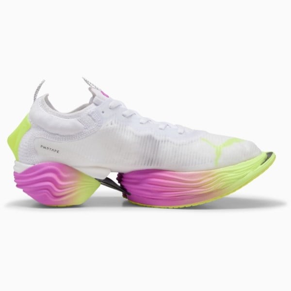 Puma Fast-R 2 Nitro Elite - Mens Road Racing Shoes - White/Yellow/Alert