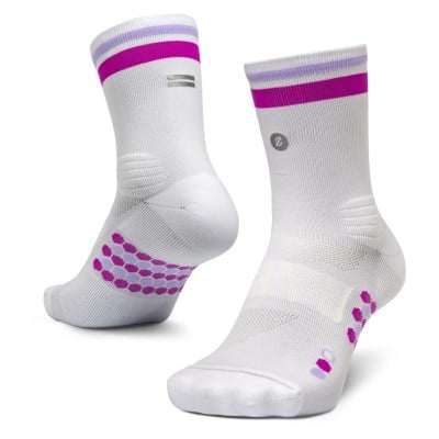 SHYU Crew Racing Socks - White/Grape/Lilac