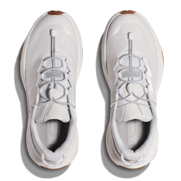 Hoka Transport - Womens Walking Shoes - White/White