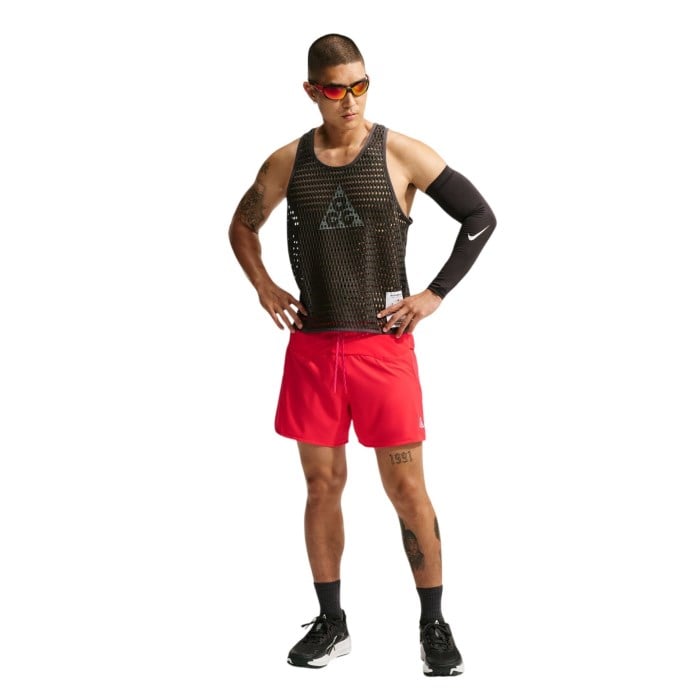 Nike ACG Second Sunrise 5 Inch Mens Brief-Lined Running Shorts - Light Crimson/Summit White - image 4