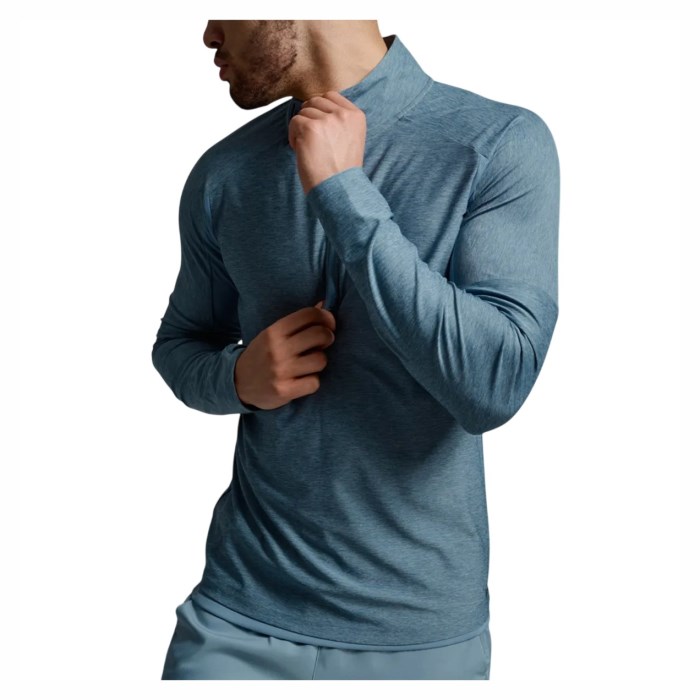 2XU Aero 1/2 Zip Mens Long Sleeve Top - Blue Shade/Black Reflective - image 3