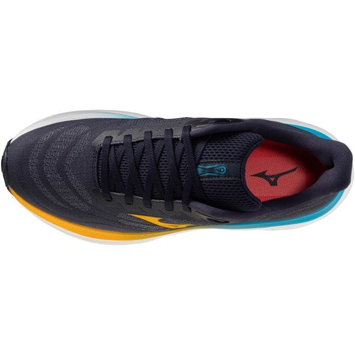 Mizuno Wave Sky 9 - Mens Running Shoes - Baritone Blue/Citrus/Capri Breeze
