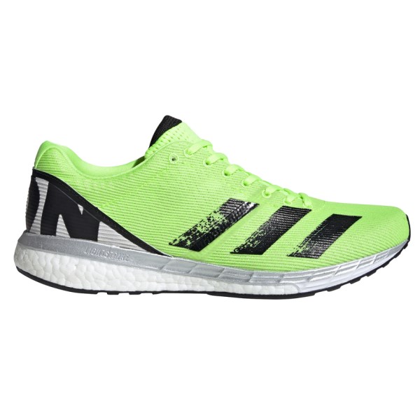 adidas Adizero Boston 8 - Mens Running Shoes - Signal Green/Core Black/Grey