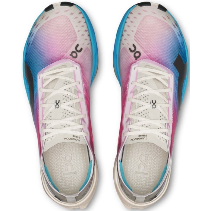 On Running Cloudboom Strike - Mens Road Racing Shoes - White/Horizon