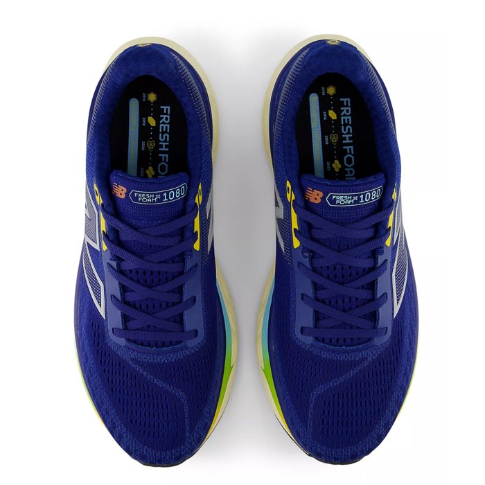 New Balance Fresh Foam X 1080v14 - Mens Running Shoes - Inkwell/Silver Metallic/Ginger Lemon