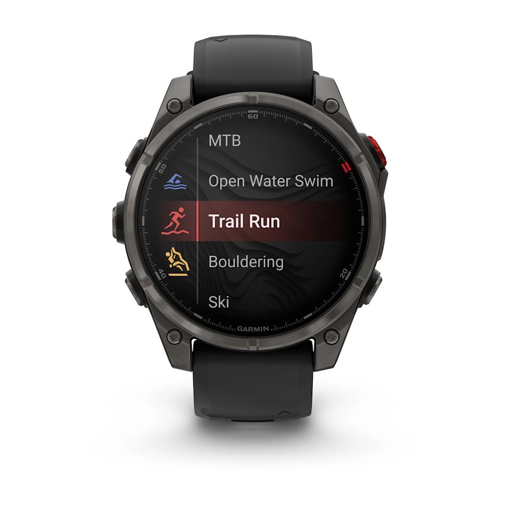 Garmin Fenix 8 Pro 47mm Premium Multisport Smartwatch - Sapphire/Carbon Grey DLC Titanium with