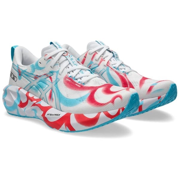 Asics Novablast 5 Tokyo - Mens Running Shoes - White/Aquarium