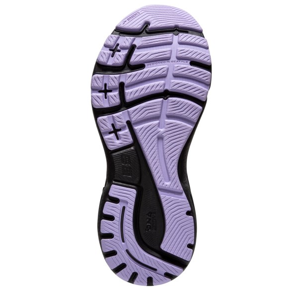 Brooks Adrenaline GTS 23 - Womens Running Shoes - Grey/Black/Purple