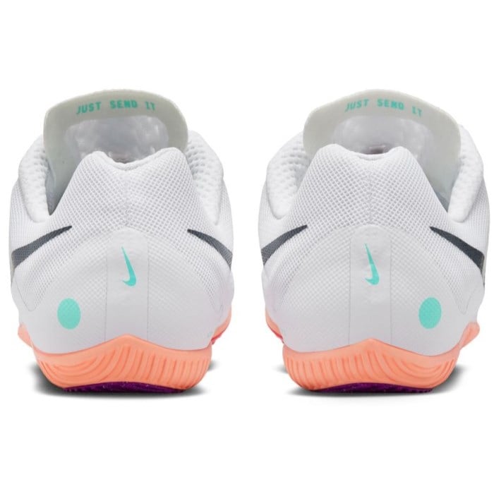 Nike Zoom Rival Multi - Unisex Track Running Spikes - White/Obsidian/Bright Crimson