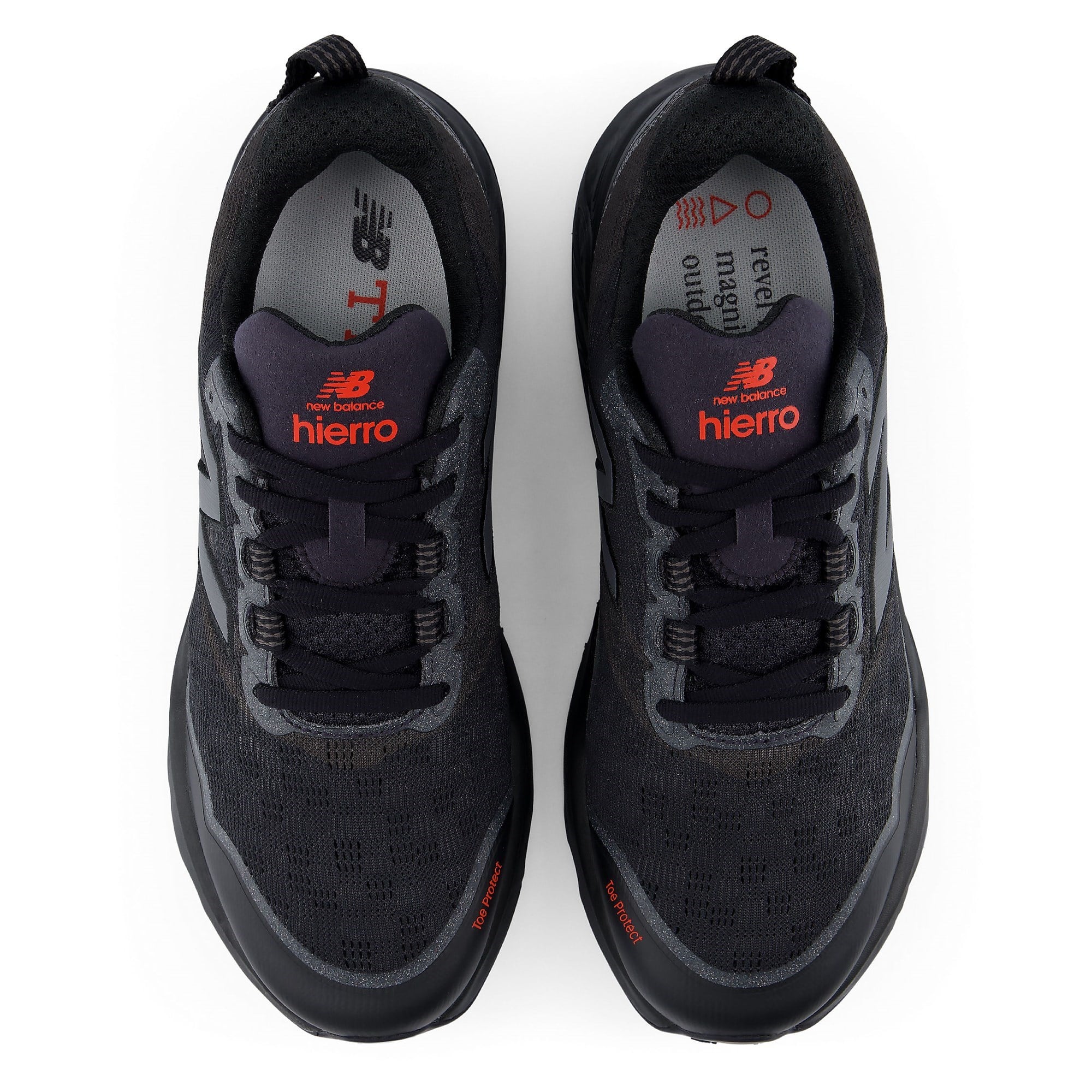 New Balance Fresh Foam Hierro v9 - Mens Trail Running Shoes - Dark Night/Neo Flame/Black - image 4