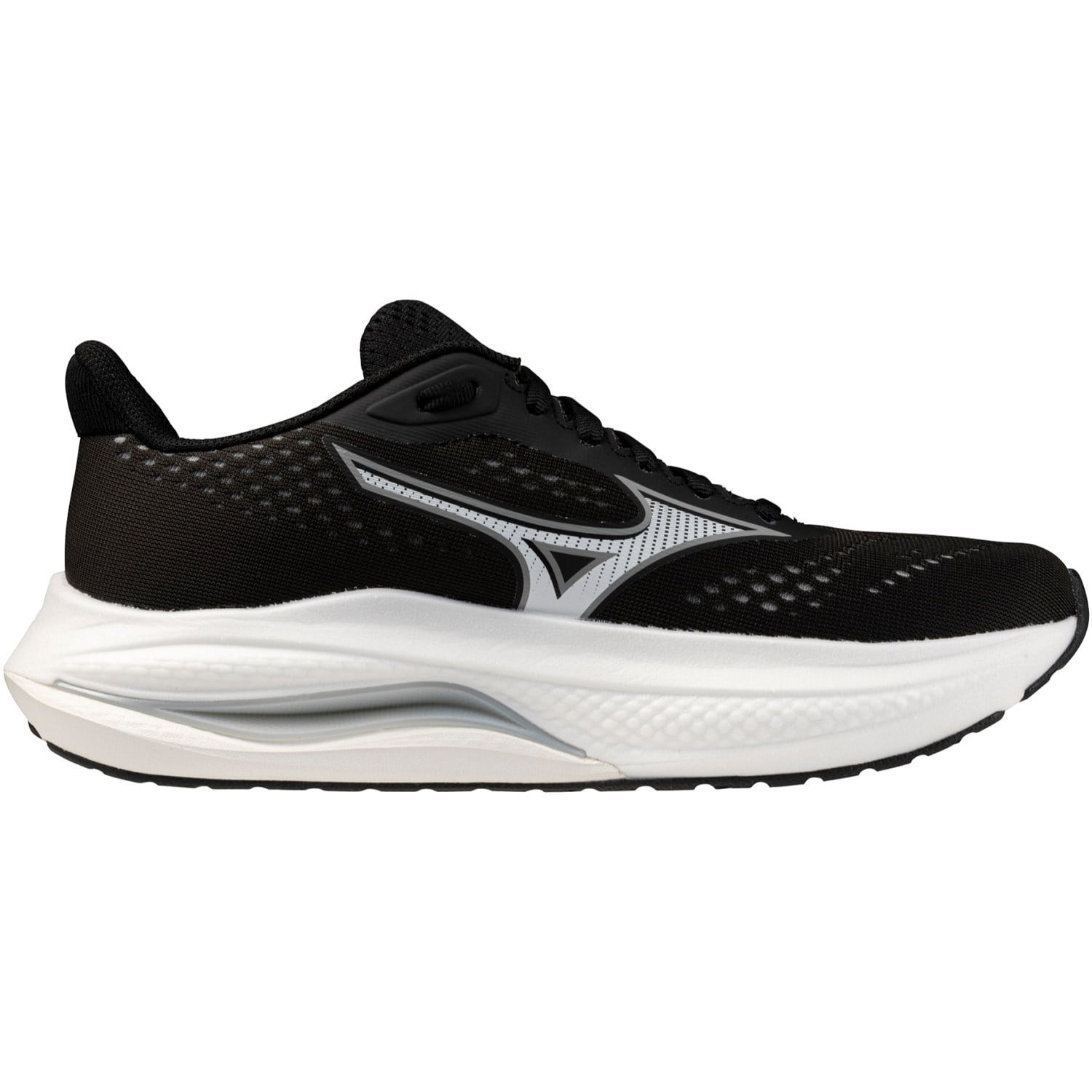 Mizuno Wave Inspire 22 - Womens Running Shoes - Black/White/Papaya