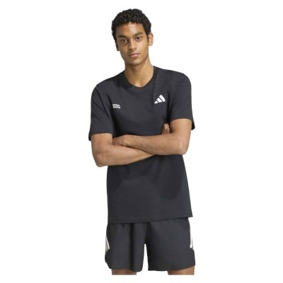 adidas Run Essentials Mens Graphic T-Shirt - Black