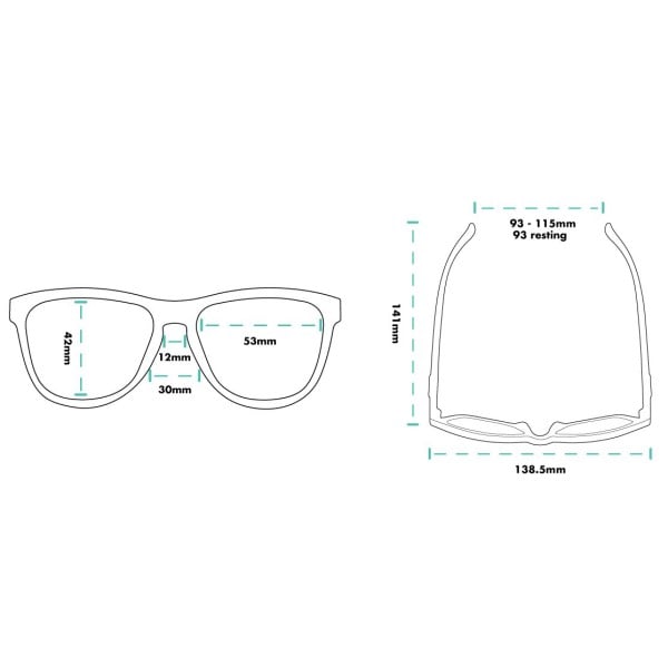Goodr The OG Polarised Sports Sunglasses - Donkey Goggles