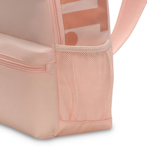 Nike Brasilia JDI Kids Mini Backpack Bag - Washed Coral/Apricot Agate/Summit White