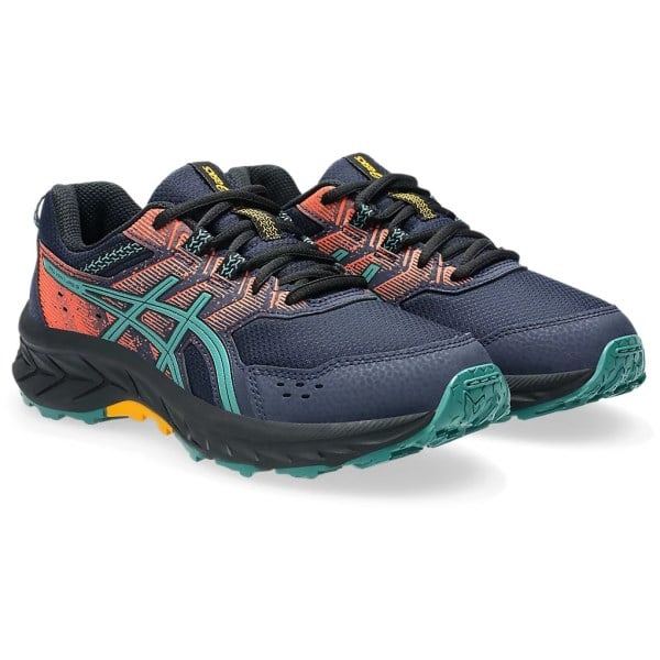 Asics Gel Venture 9 GS - Kids Trail Running Shoes - Midnight/Rainy Lake