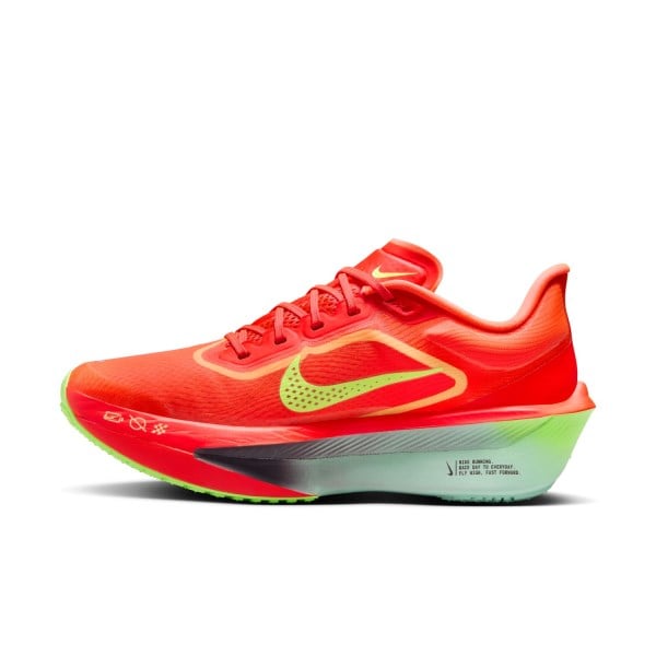 Nike Zoom Fly 6 - Womens Racing Shoes - Bright Crimson/Cave Purple/Lime Blast