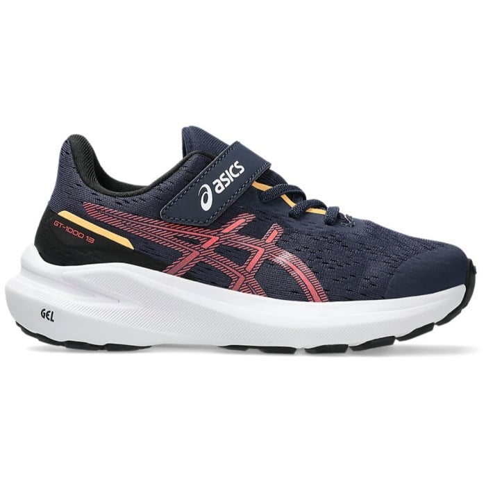 Asics GT-1000 13 PS - Kids Running Shoes - Midnight/Flash Red