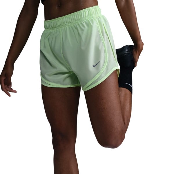 Nike Tempo Dri-FIT Mid-Rise Brief-Lined Womens Running Shorts - Barely Volt/Barely Volt/Reflective