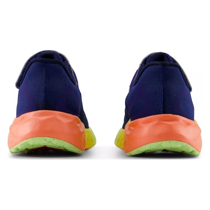 New Balance Fresh Foam Arishi v4 Velcro- Kids Running Shoes - Blue Oyster/Afterglow/Tangerine Heat