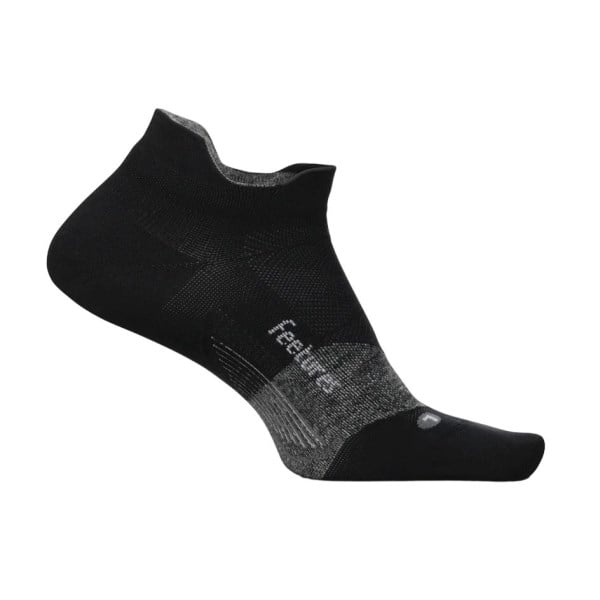 Feetures Elite Ultra Light Cushion No Show Tab Running Socks - Black