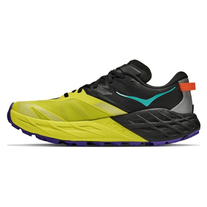 Hoka Speedgoat 7 - Mens Trail Running Shoes - Black/Hoka Citrus - image 3