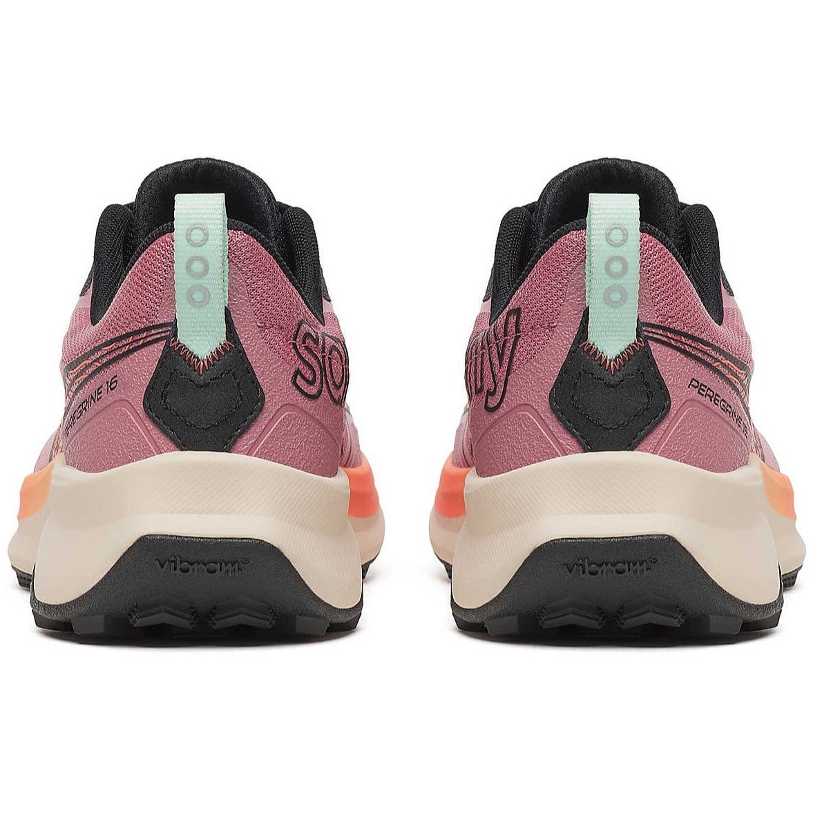 Saucony Peregrine 16 - Womens Trail Running Shoes - Mauve/Salmon