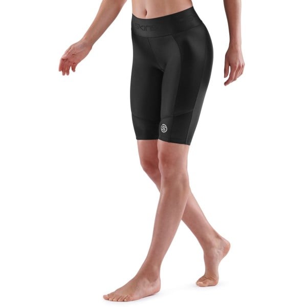 Skins Series-3 Womens Compression Half Tights - Black