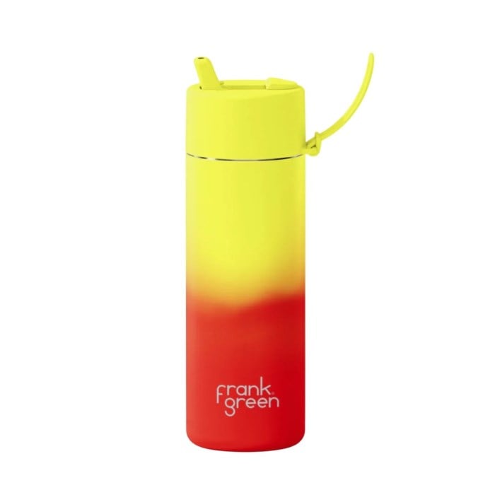 Frank Green Ultralite Colour Change Straw Lid Water Bottle - 739ml - Lava