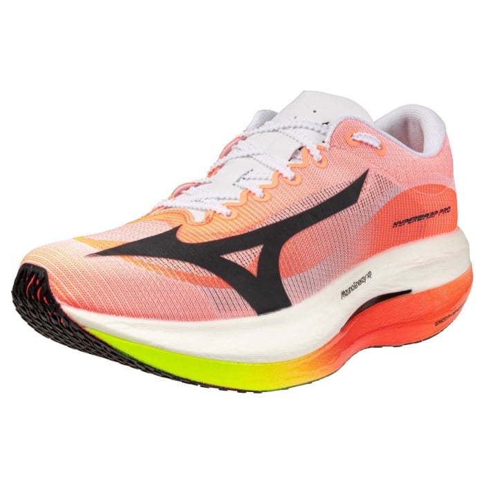 Mizuno Hyperwarp Pro - Unisex Racing Shoes - White/Black/Lava Orange - image 7