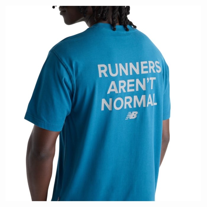 New Balance Nocturnal Run Mens Performance T-Shirt - Storm/Sea - image 3