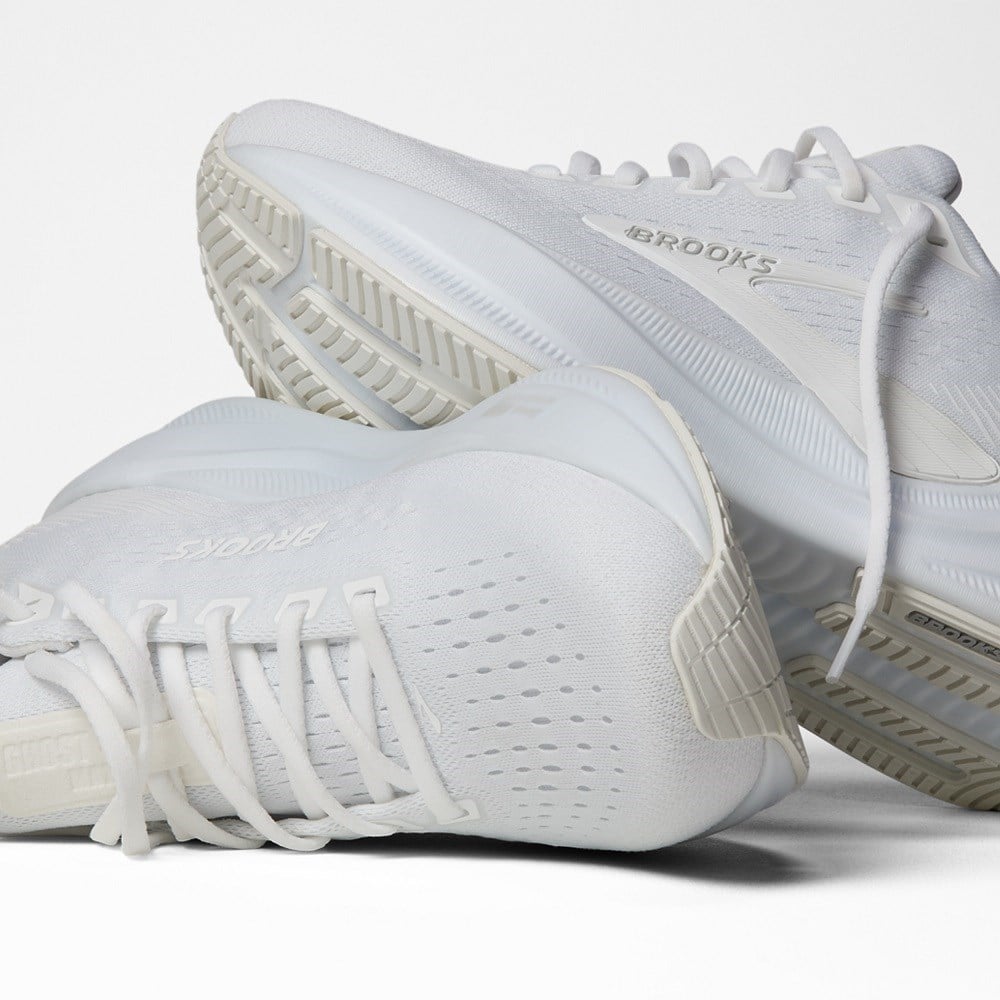 Brooks Ghost Max 4 - Womens Running Shoes - White/White - image 7