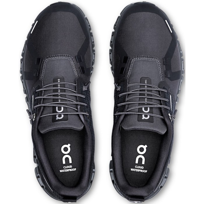 On Cloud 6 Waterproof - Womens Running Shoes - Black/Black