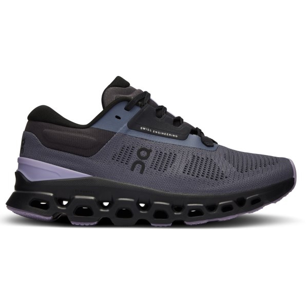 On Cloudstratus 3 - Womens Running Shoes - Metal/Wisteria