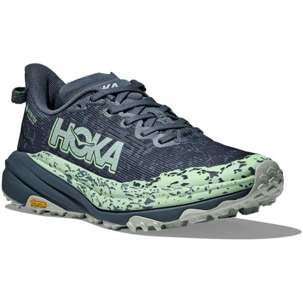 Hoka Speedgoat 6 GTX - Womens Trail Running Shoes - Thunder Cloud/Mint Fluorite