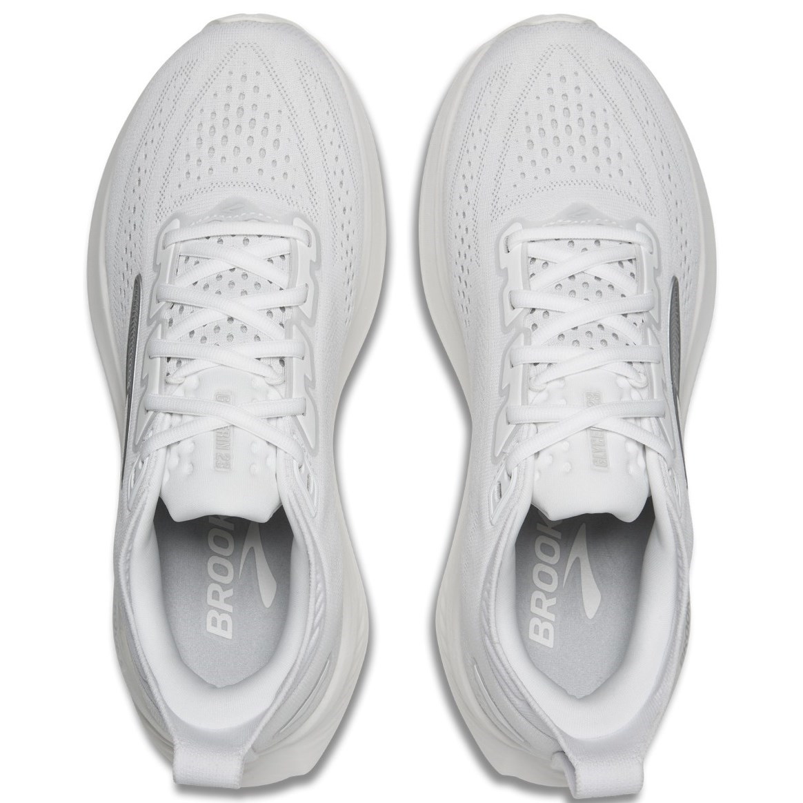 Brooks Glycerin 23 - Womens Running Shoes - White/Oyster/Silver