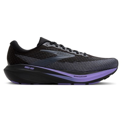 Brooks Ghost Amp - Mens Running Shoes - Black/Grey/Purple