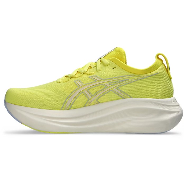 Asics Gel Nimbus 27 - Mens Running Shoes - Citron/Cream