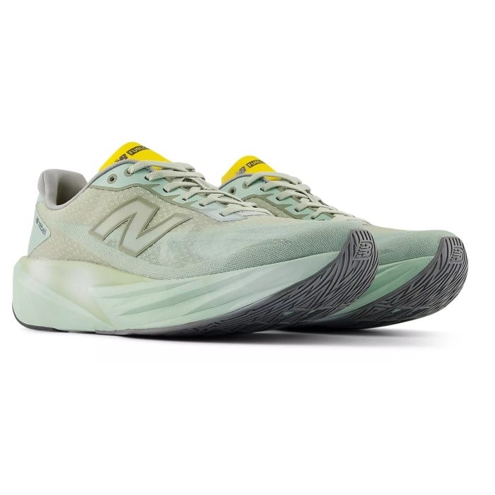 New Balance FuelCell Rebel v5 Ginkyo - Mens Running Shoes - Garter Snake/Mosaic Green/Ginger Lemon